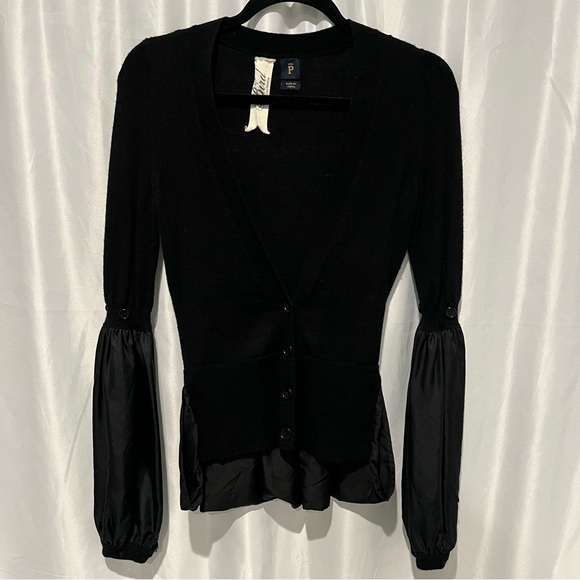 Bird by Juicy Couture Silk Flounce Cardigan - Picture 2 of 8